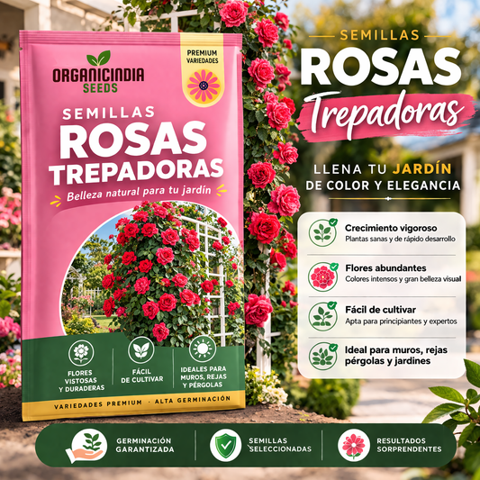 200 Semillas Rosas Trepadoras