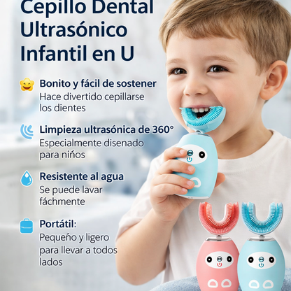 Cepillo de dientes eléctrico para niños (cabeza en forma de U)