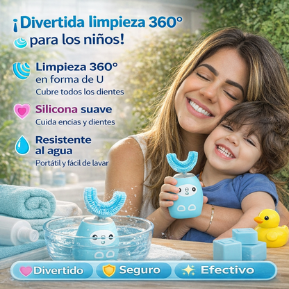Cepillo de dientes eléctrico para niños (cabeza en forma de U)