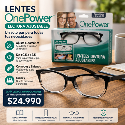 LENTES ONE POWER WINNER