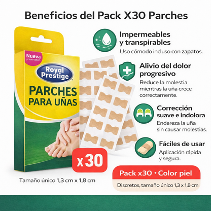 Parches para Uñas Royal Prestige 30 UND